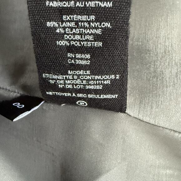 THEORY Etiennette Stretch Wool Green Blazer Size 00 - Picture 7 of 10